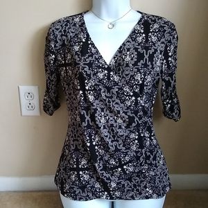 Style & Co Wrap Blouse